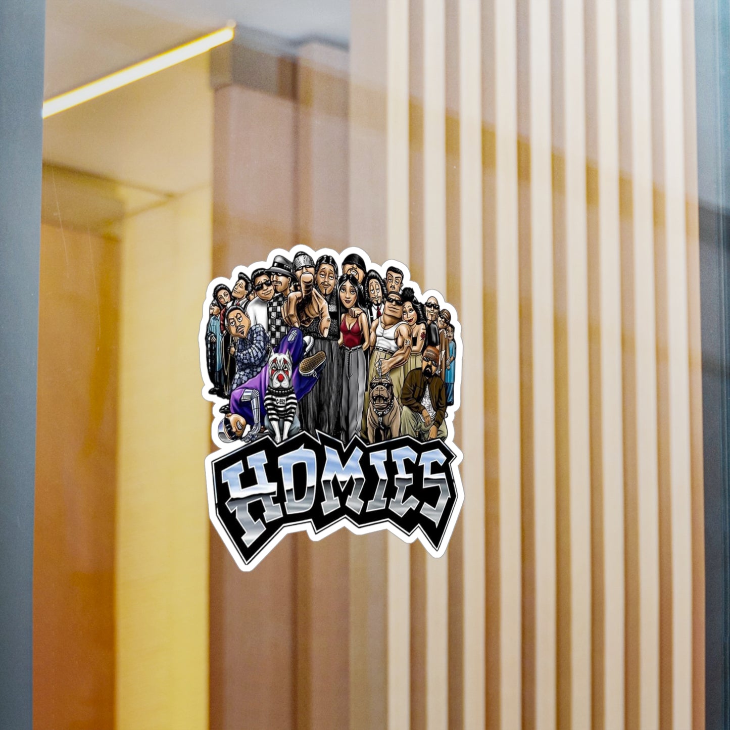 Homies Kiss-Cut Vinyl Decals | Unique Stickers for Home Decor, Skateboards, Laptops, Gift Ideas, Urban Art
