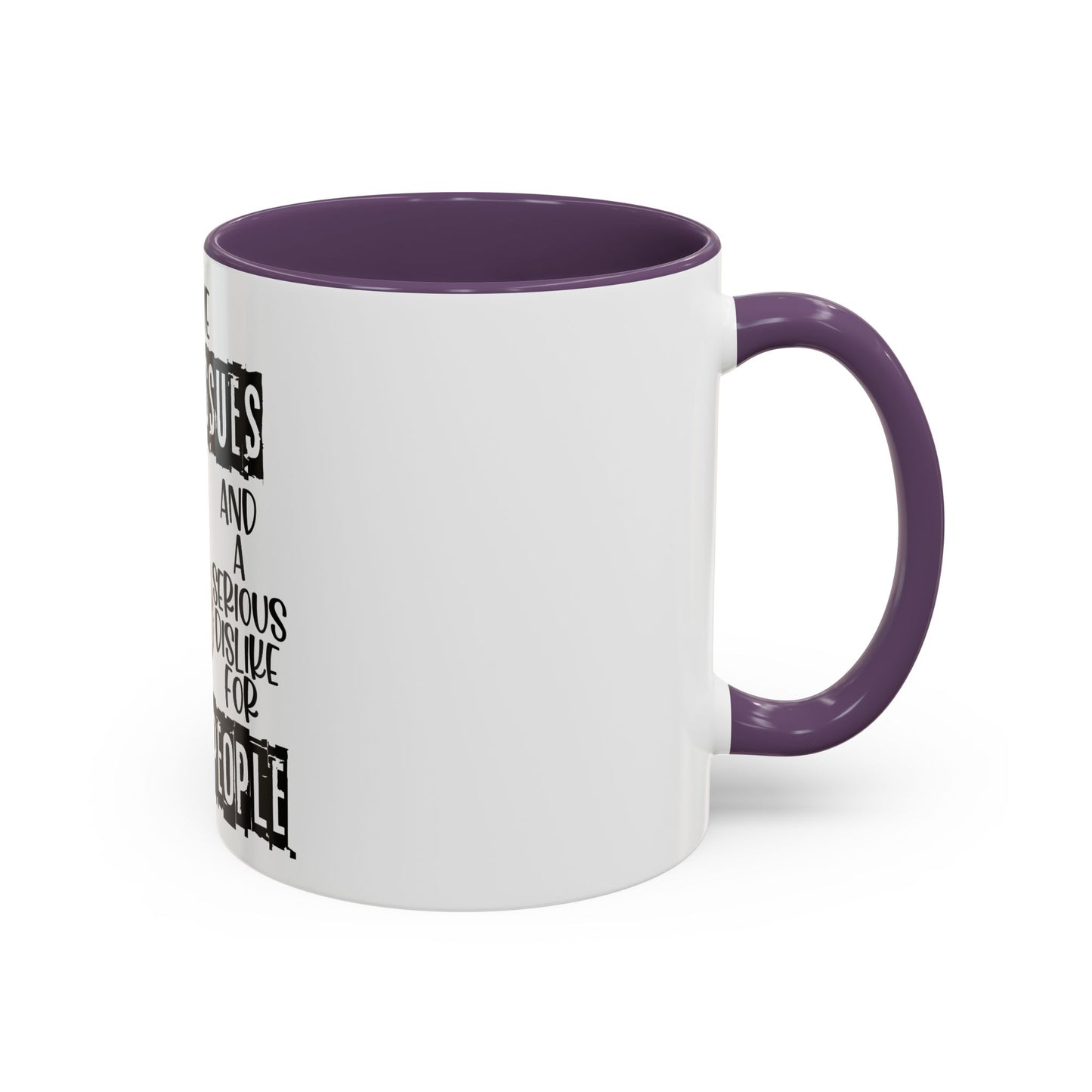 I Have Anger Issues and a Serious Dislike for Stu*id People" Cat Mug (11, 15oz)