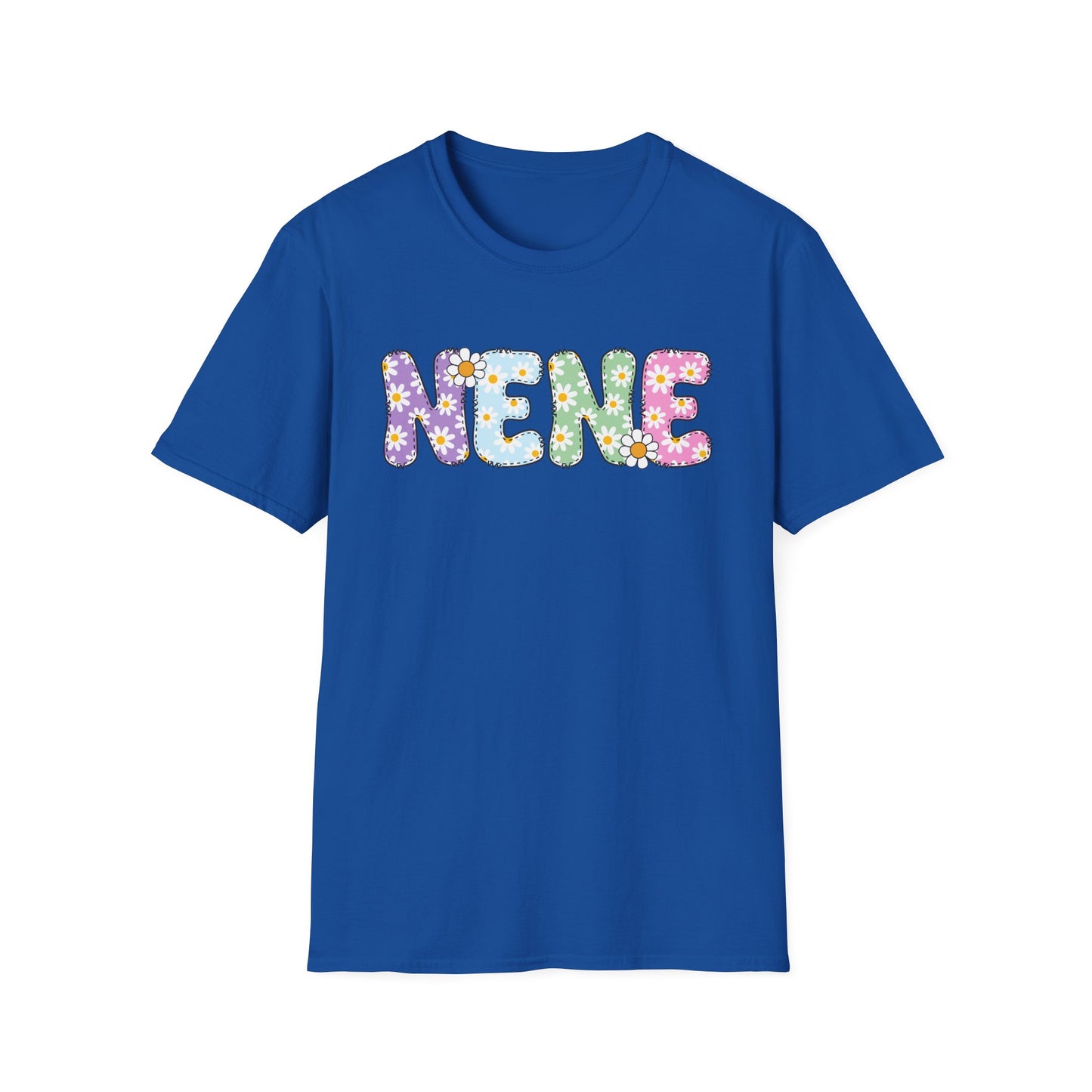 Colorful Floral NENE Softstyle T-Shirt - Trendy Casual Wear for Everyday Celebrations