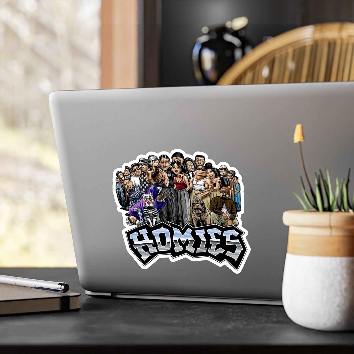 Homies Kiss-Cut Vinyl Decals | Unique Stickers for Home Decor, Skateboards, Laptops, Gift Ideas, Urban Art