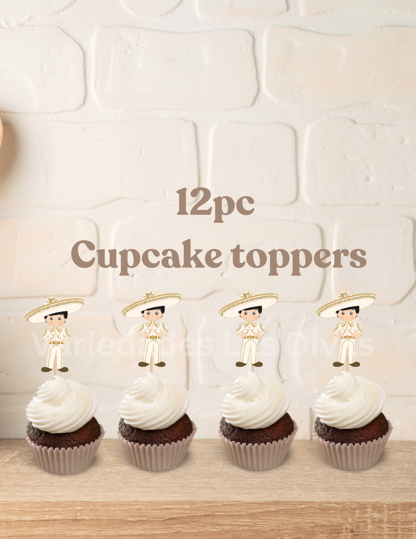 Charrito Cupcake toppers