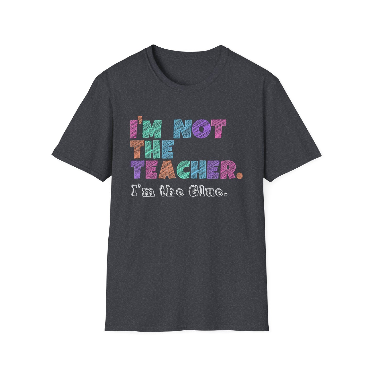 Colorful Teacher Appreciation T-Shirt, Funny Teacher Gift, Unisex Softstyle Tee, Back to School, Educational Humor, Unique Gift Idea