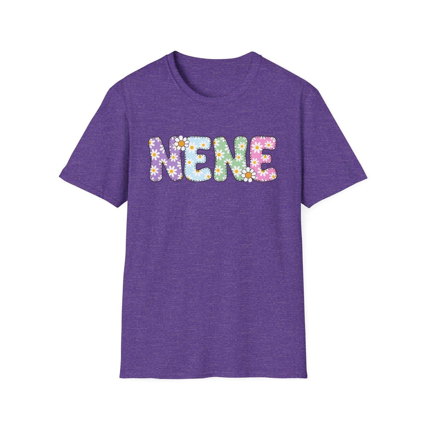Colorful Floral NENE Softstyle T-Shirt - Trendy Casual Wear for Everyday Celebrations