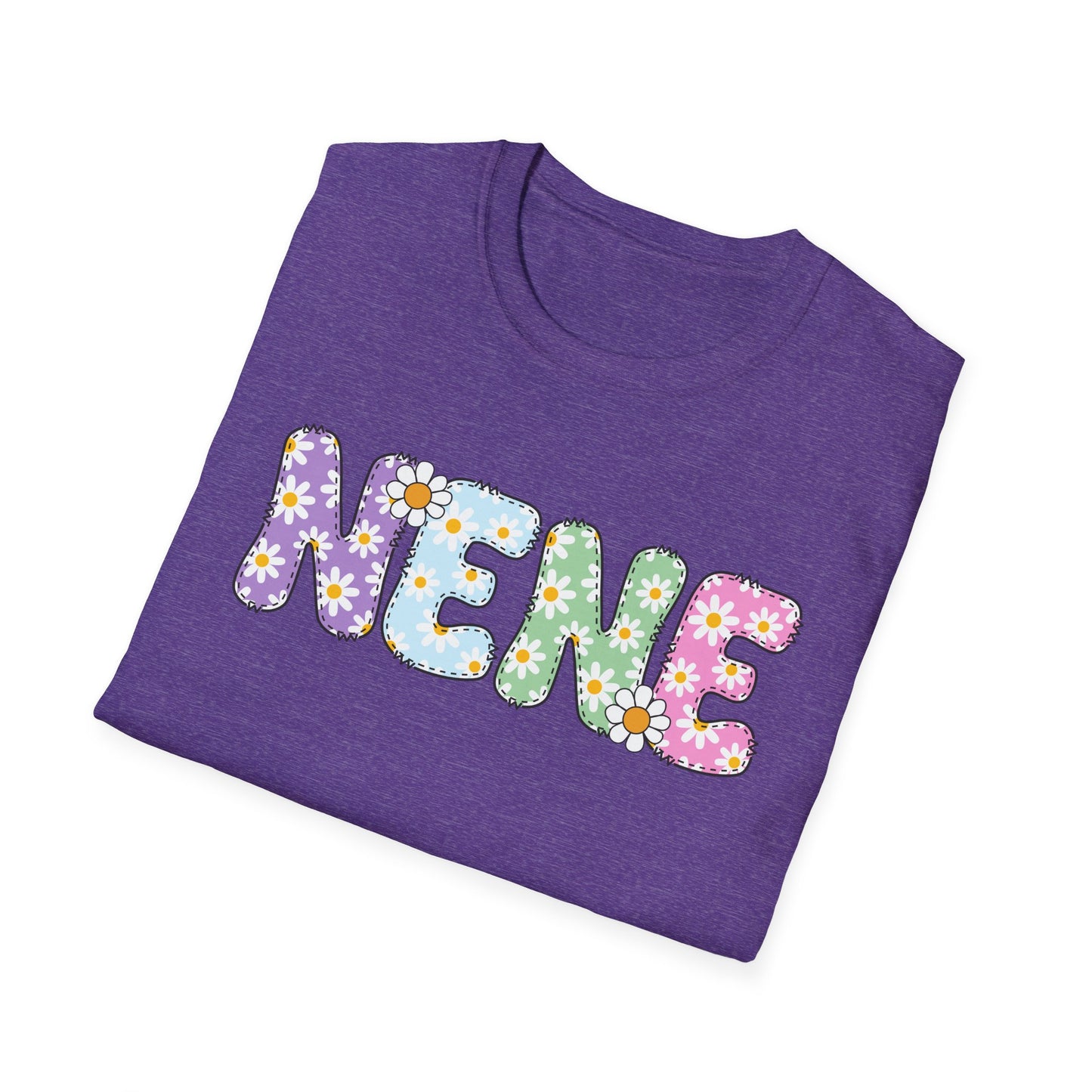 Colorful Floral NENE Softstyle T-Shirt - Trendy Casual Wear for Everyday Celebrations