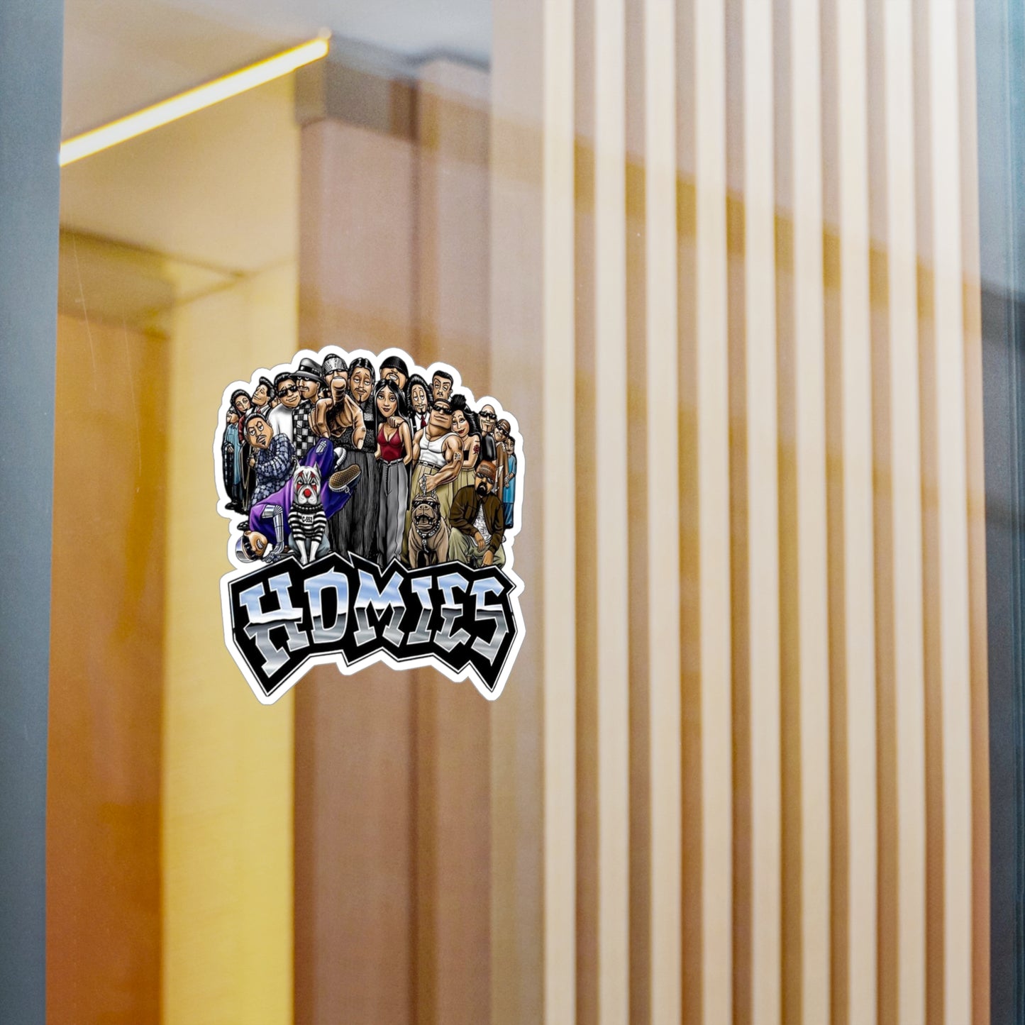 Homies Kiss-Cut Vinyl Decals | Unique Stickers for Home Decor, Skateboards, Laptops, Gift Ideas, Urban Art