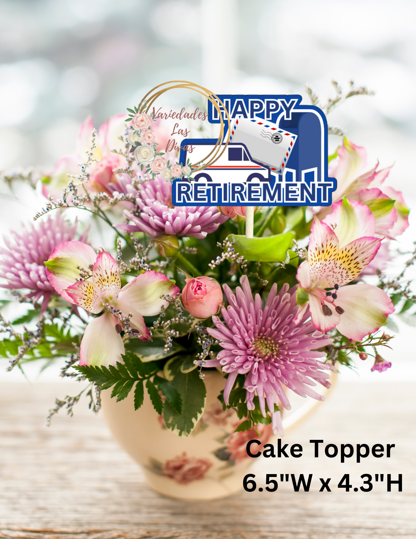 Happy Retirement Cake topper-Mail man