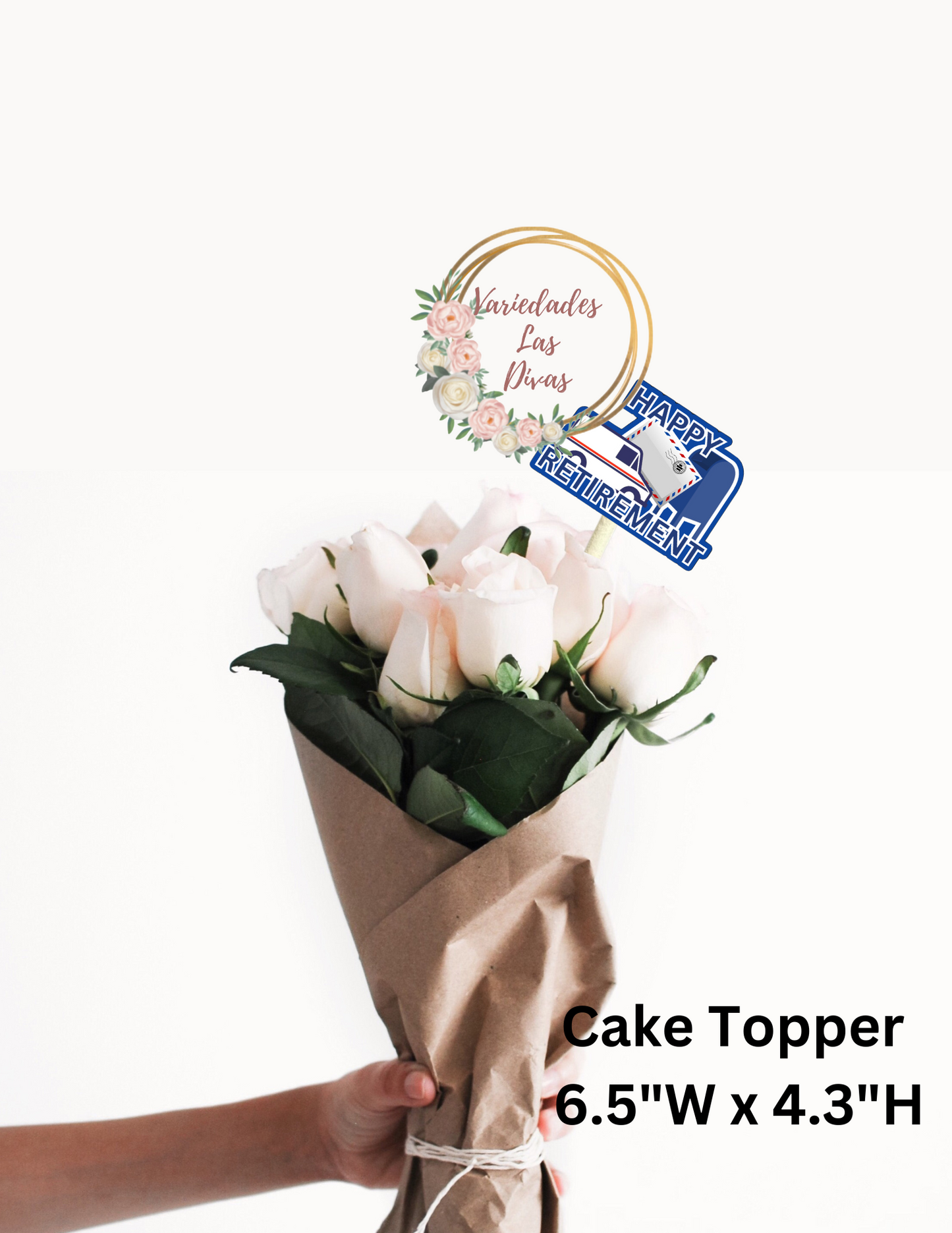 Happy Retirement Cake topper-Mail man