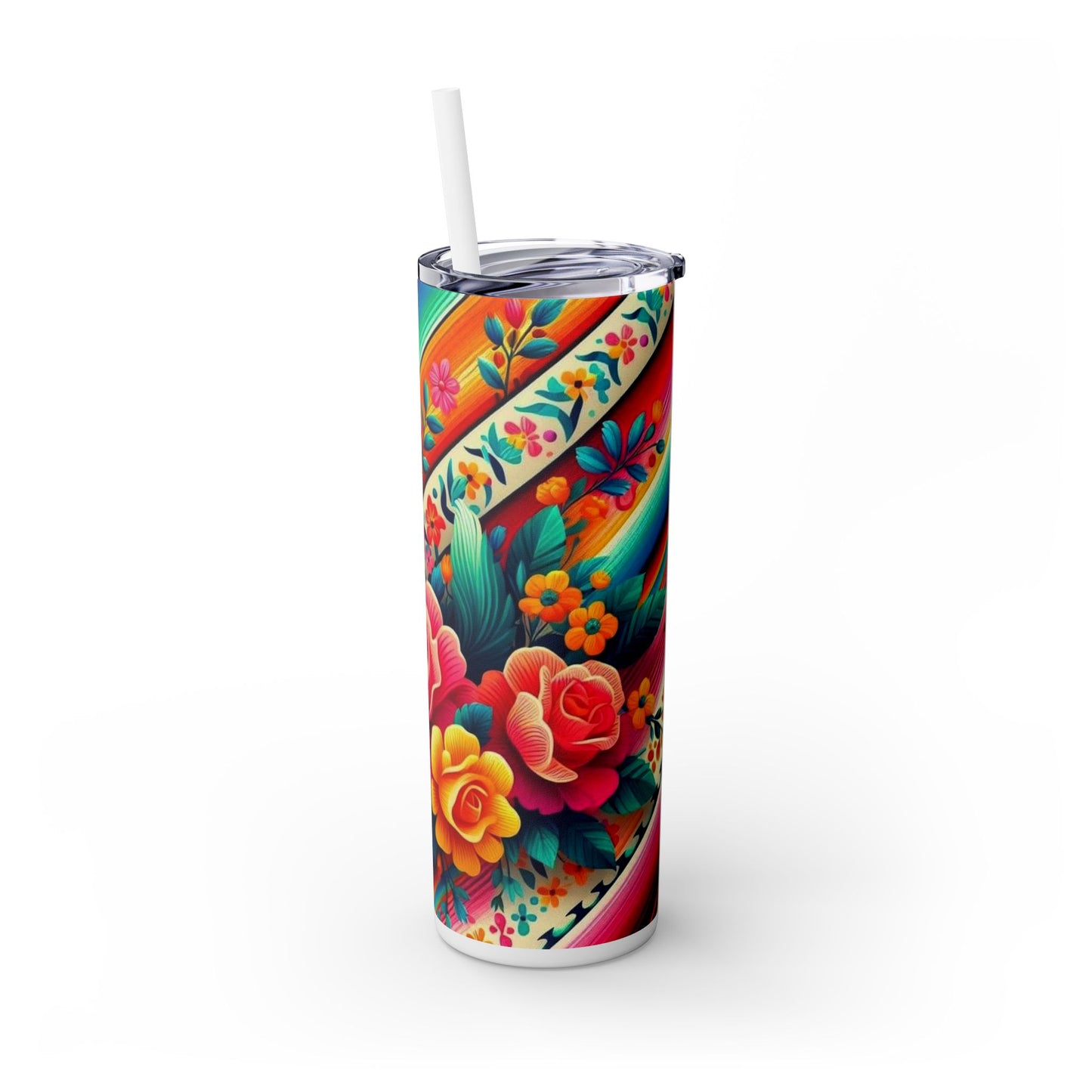 Skinny Tumbler with Straw, 20oz