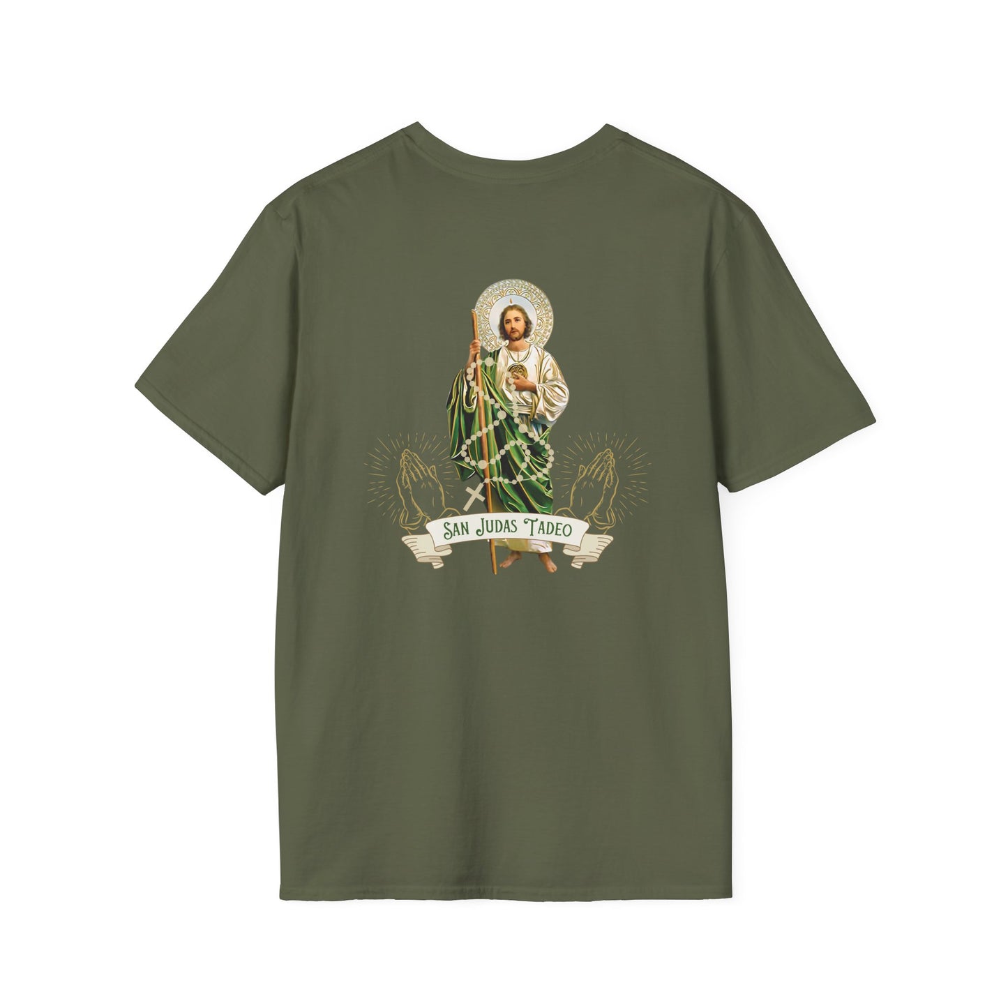 San Judas Tadeo Unisex Softstyle T-Shirt - Faith & Inspiration