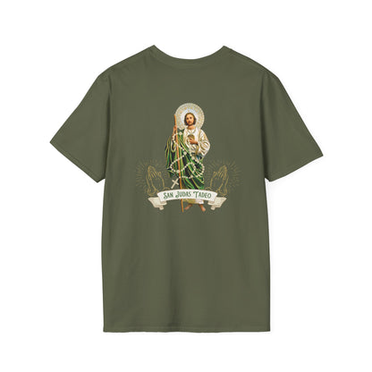 San Judas Tadeo Unisex Softstyle T-Shirt - Faith & Inspiration
