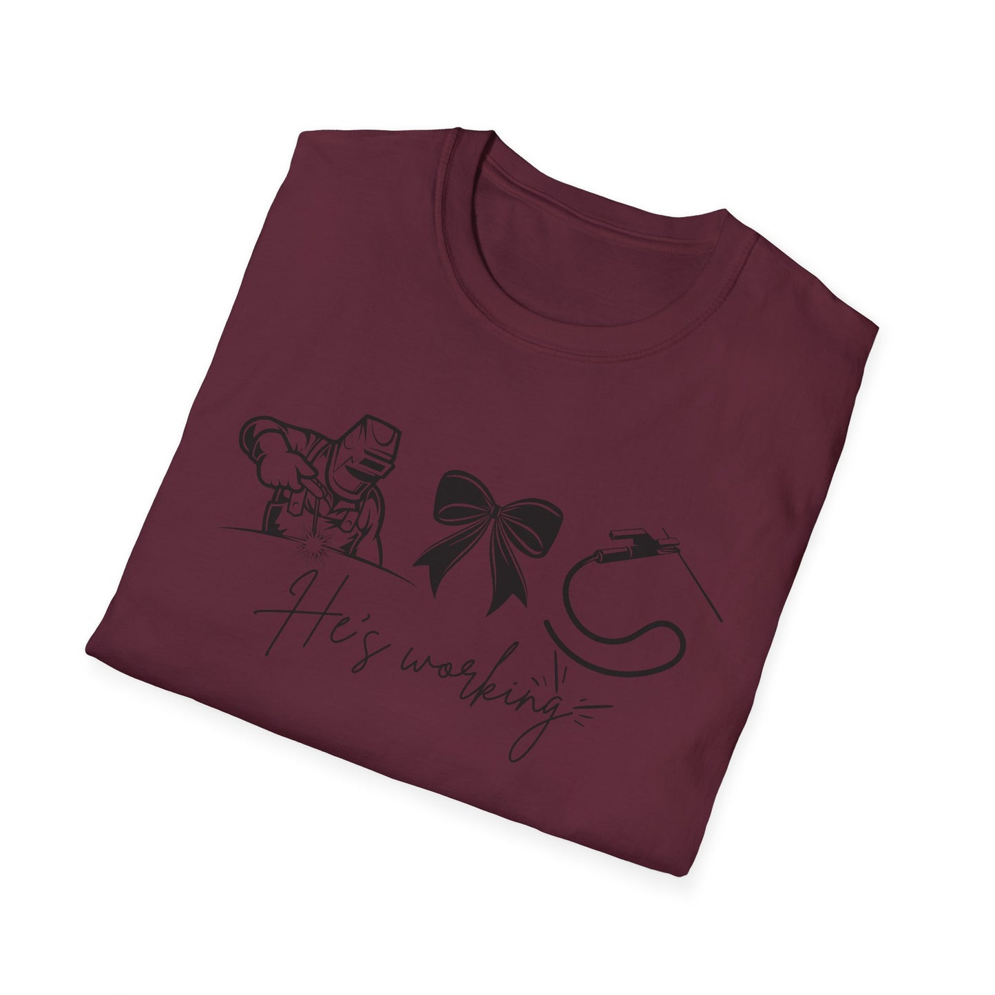 Welder Softstyle T-Shirt - He is working
