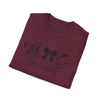 Welder Softstyle T-Shirt - He is working