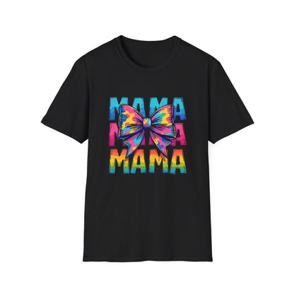 Neon MAMA T-Shirt with Coquette Bow