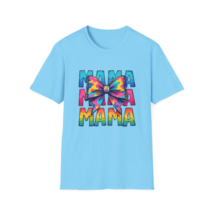 Neon MAMA T-Shirt with Coquette Bow