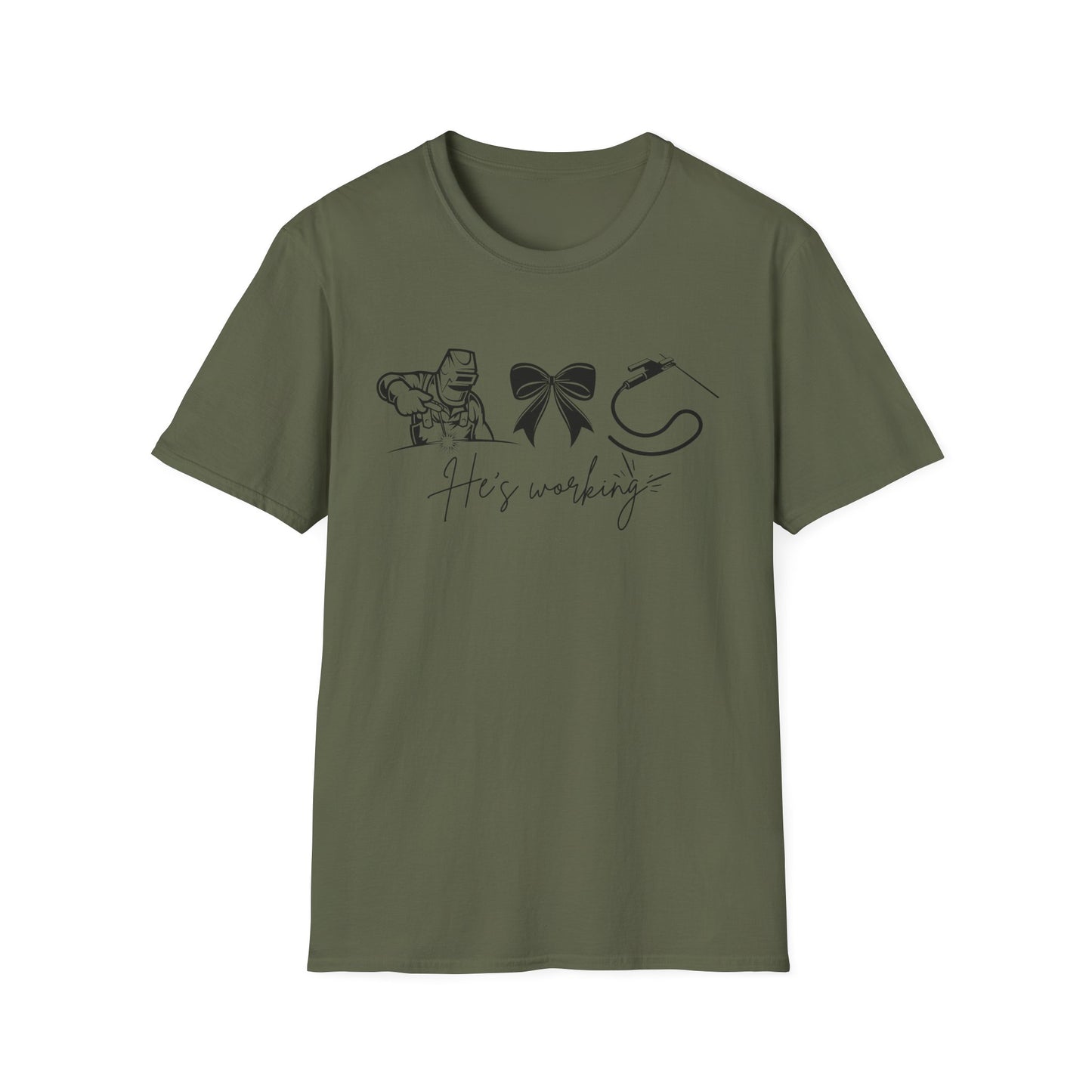 Welder Softstyle T-Shirt - He is working