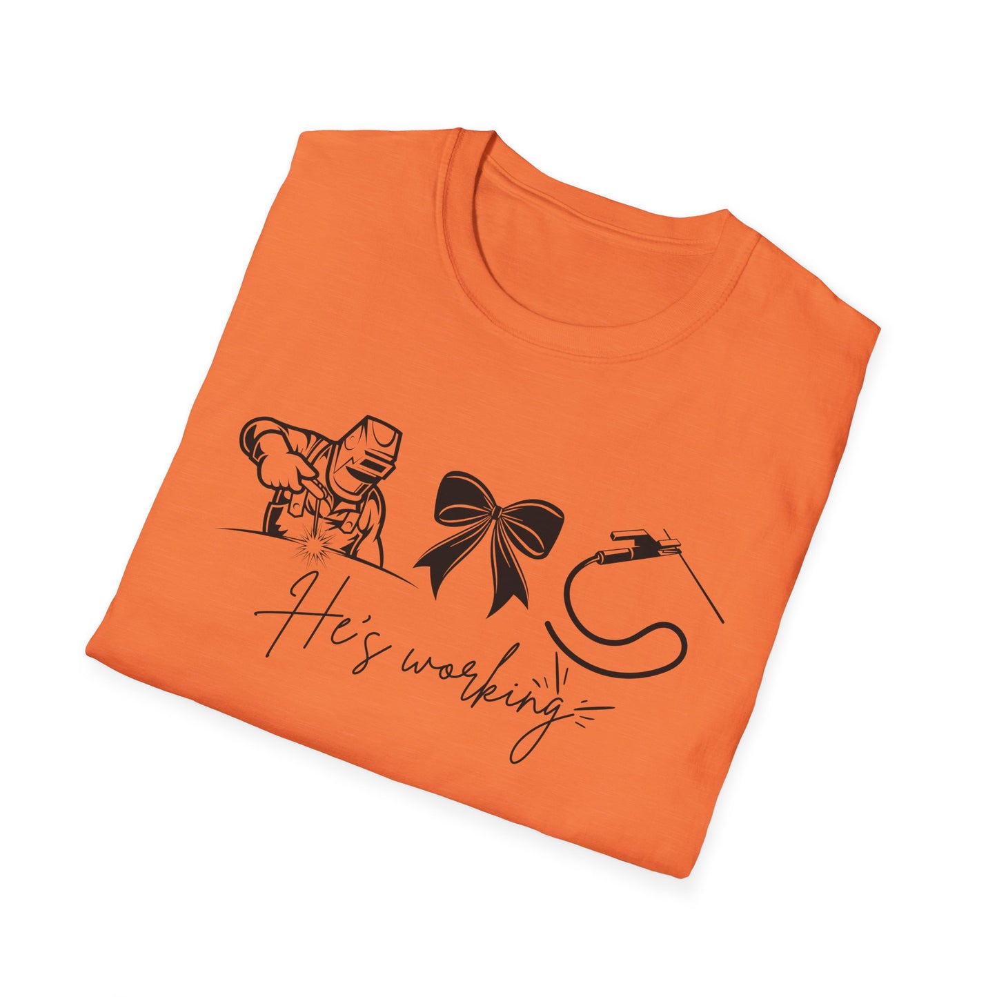 Welder Softstyle T-Shirt - He is working