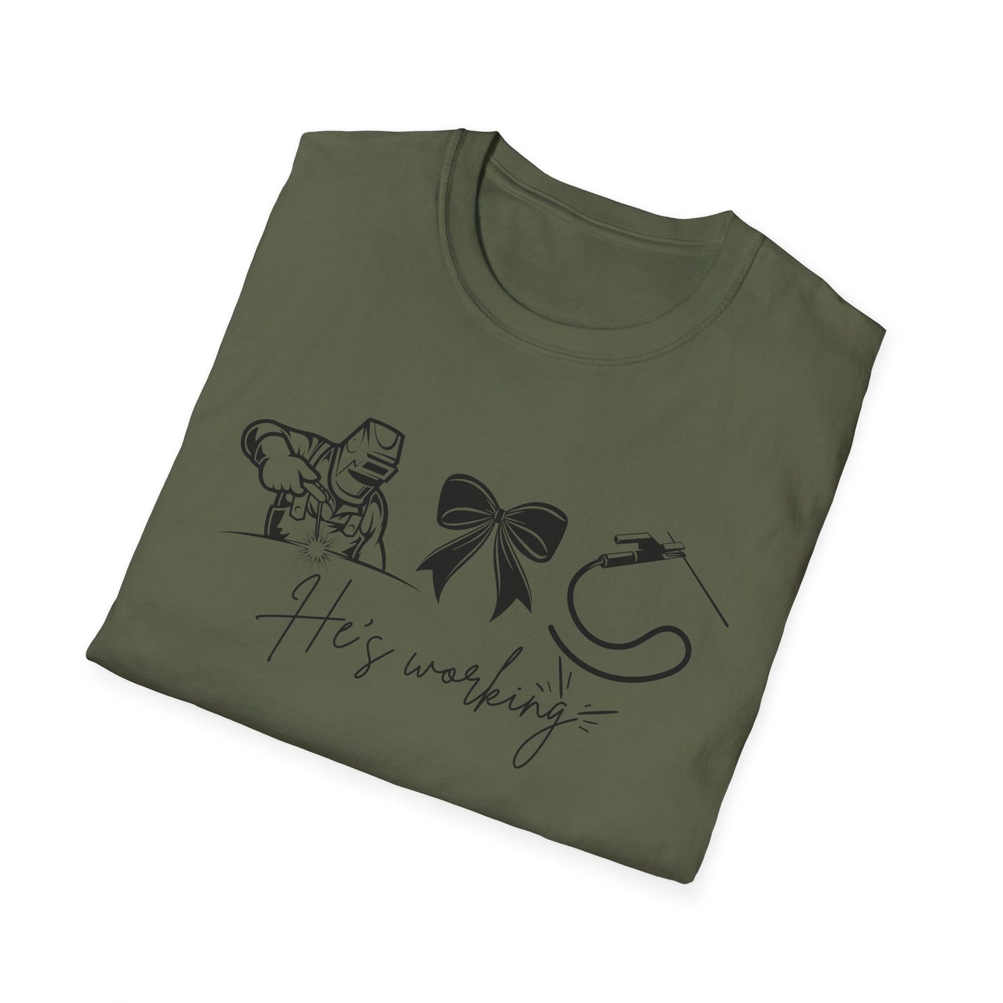 Welder Softstyle T-Shirt - He is working