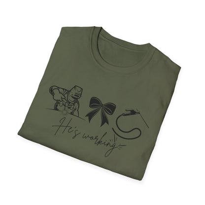 Welder Softstyle T-Shirt - He is working