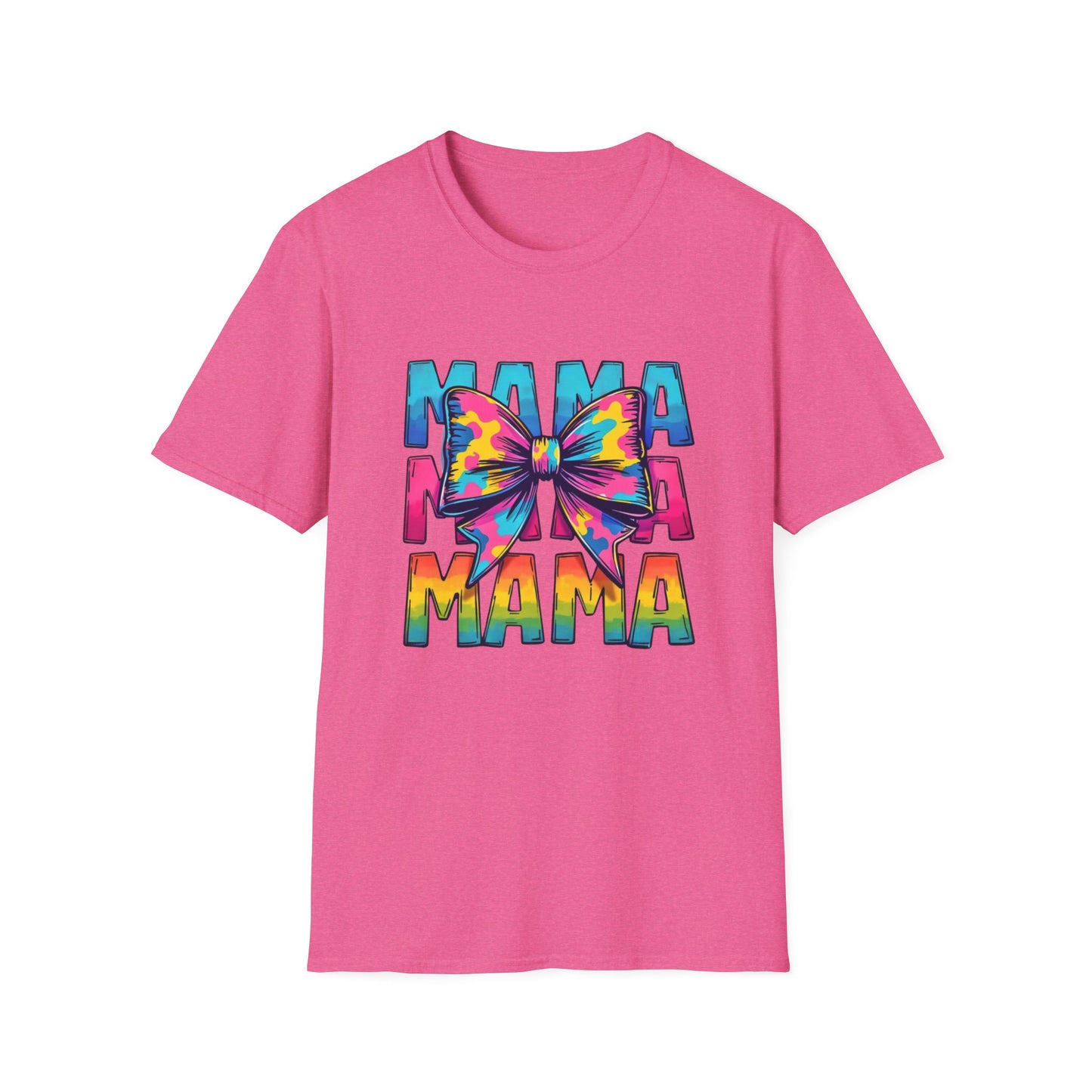 Neon MAMA T-Shirt with Coquette Bow