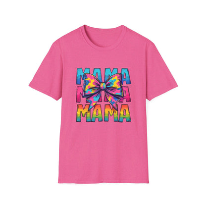 Neon MAMA T-Shirt with Coquette Bow