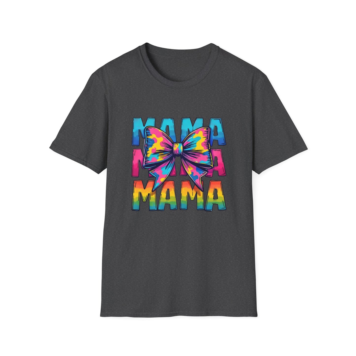 Neon MAMA T-Shirt with Coquette Bow