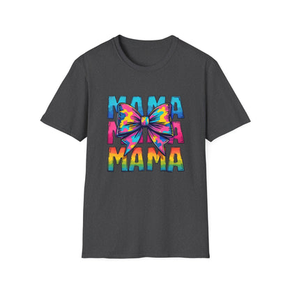 Neon MAMA T-Shirt with Coquette Bow