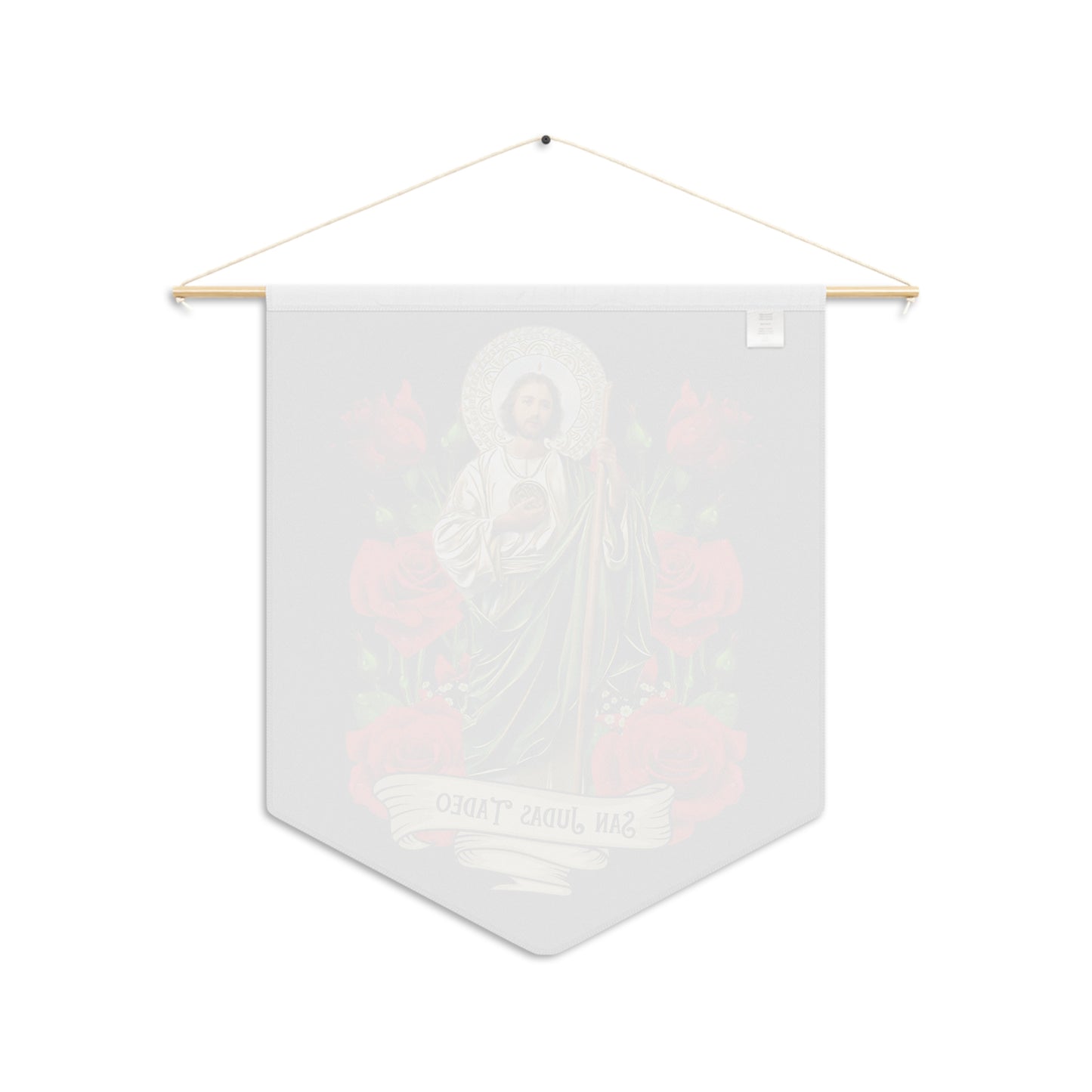 San Judas Tadeo Pennant - Religious Wall Decor, Spiritual Home Decoration, Catholic Gift, Faith-Based Décor, Festive Wall Banner