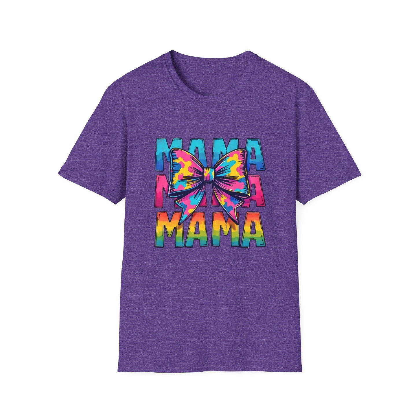 Neon MAMA T-Shirt with Coquette Bow