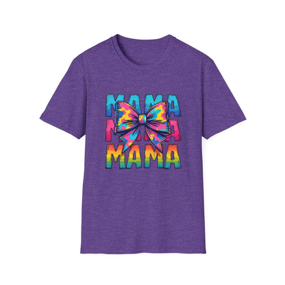 Neon MAMA T-Shirt with Coquette Bow