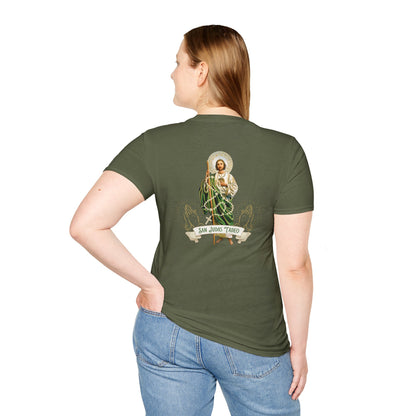 San Judas Tadeo Unisex Softstyle T-Shirt - Faith & Inspiration