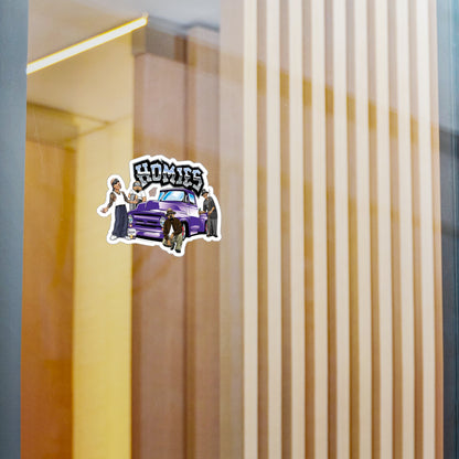 Purple Truck Homies Kiss-Cut Vinyl Decals | Unique Stickers for Home Decor, Skateboards, Laptops, Gift Ideas, Urban Art