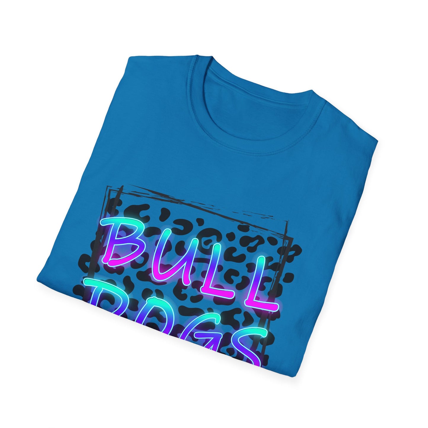 Neon Bulldogs Graphic T-Shirt, Casual Wear, Unisex Tee, Bulldog spirit, Summer Fashion