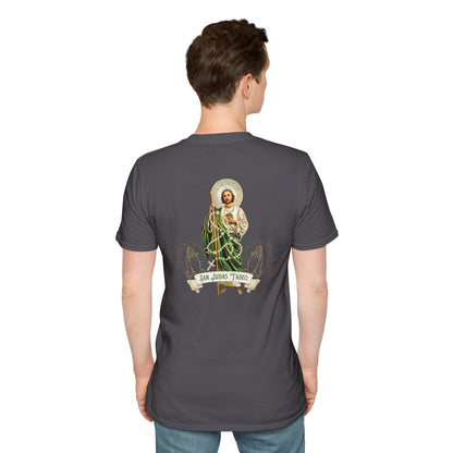 San Judas Tadeo Unisex Softstyle T-Shirt - Faith & Inspiration