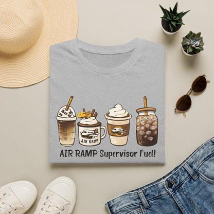 Air Ramp Supervisor Fuel T-Shirt — Coffee & Frappe Crewneck for Air Ramp Workers
