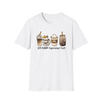 Air Ramp Supervisor Fuel T-Shirt — Coffee & Frappe Crewneck for Air Ramp Workers