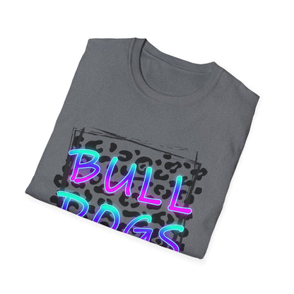 Neon Bulldogs Graphic T-Shirt, Casual Wear, Unisex Tee, Bulldog spirit, Summer Fashion