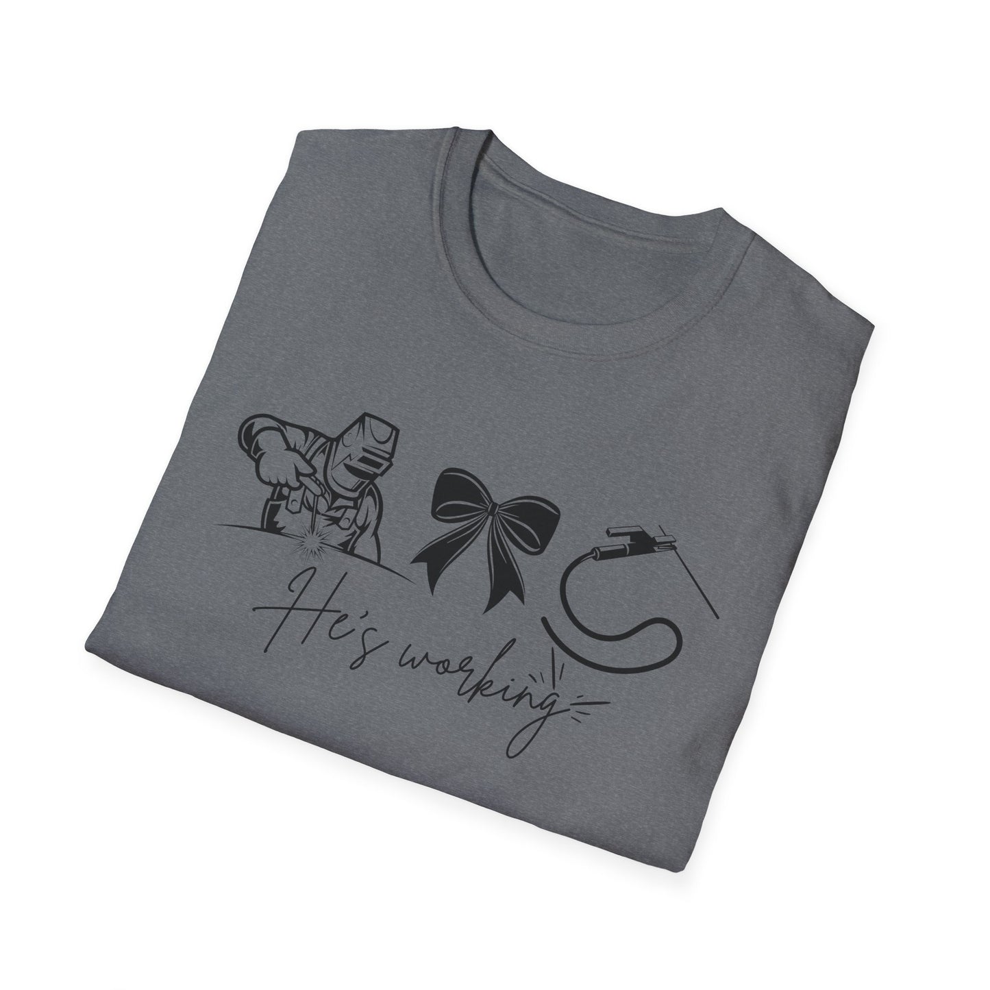 Welder Softstyle T-Shirt - He is working