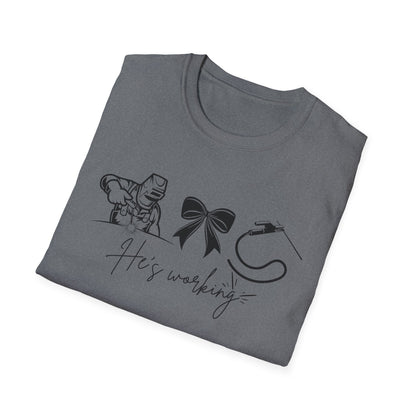 Welder Softstyle T-Shirt - He is working