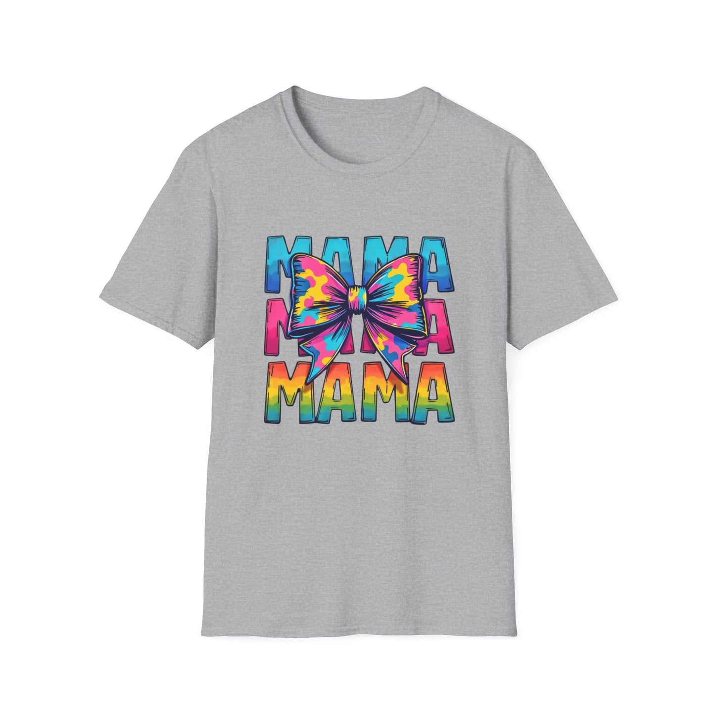 Neon MAMA T-Shirt with Coquette Bow