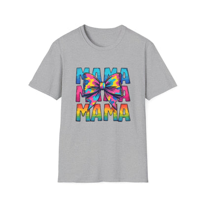 Neon MAMA T-Shirt with Coquette Bow