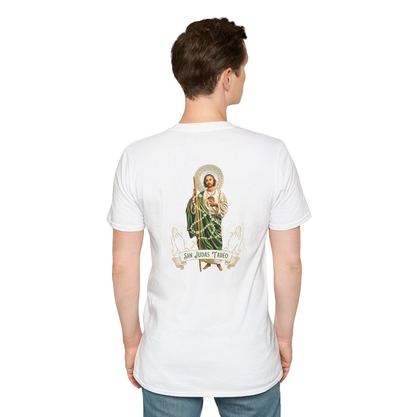 San Judas Tadeo Unisex Softstyle T-Shirt - Faith & Inspiration