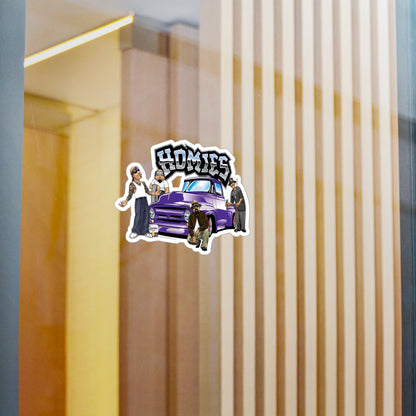 Purple Truck Homies Kiss-Cut Vinyl Decals | Unique Stickers for Home Decor, Skateboards, Laptops, Gift Ideas, Urban Art