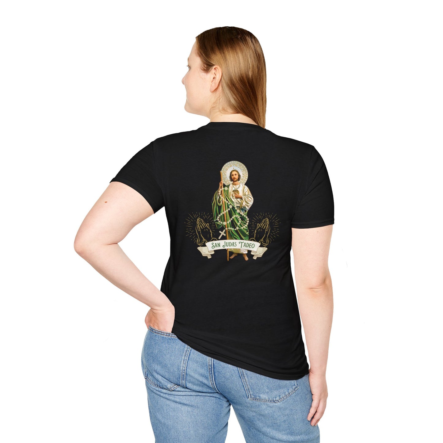 San Judas Tadeo Unisex Softstyle T-Shirt - Faith & Inspiration