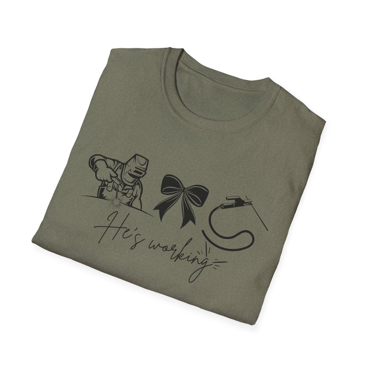 Welder Softstyle T-Shirt - He is working