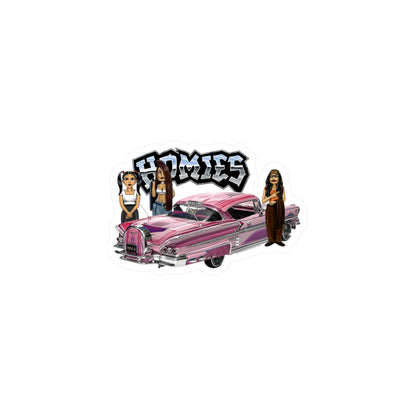 Pink Car Homies Kiss-Cut Vinyl Decals | Unique Stickers for Home Decor, Skateboards, Laptops, Gift Ideas, Urban Art