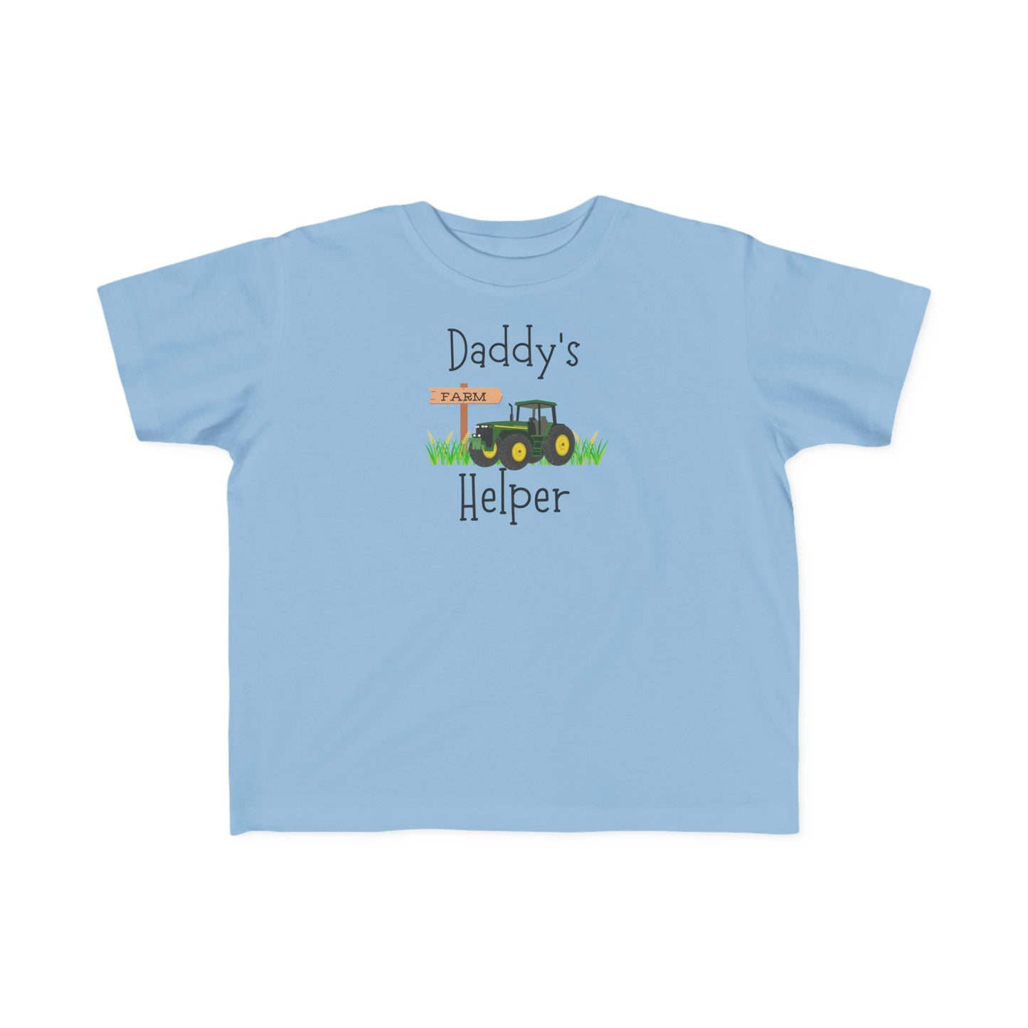 Daddy's Helper Toddler Tee — Cute Tractor Kids Shirt for Little Farm Fans
