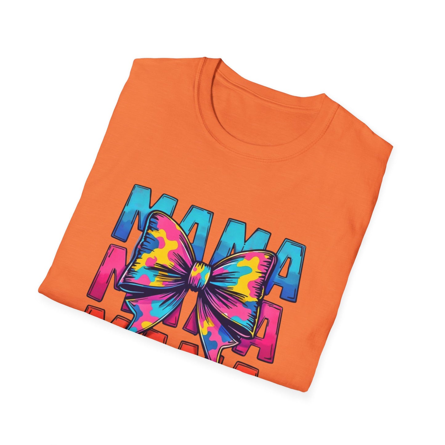 Neon MAMA T-Shirt with Coquette Bow