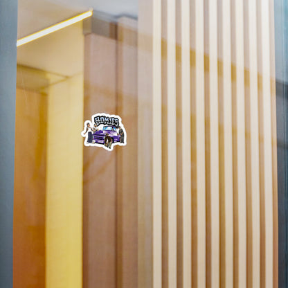 Homies Lowrider Vinyl Sticker — Purple Truck Kiss-Cut Decal