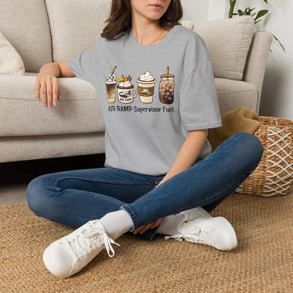 Air Ramp Supervisor Fuel T-Shirt — Coffee & Frappe Crewneck for Air Ramp Workers