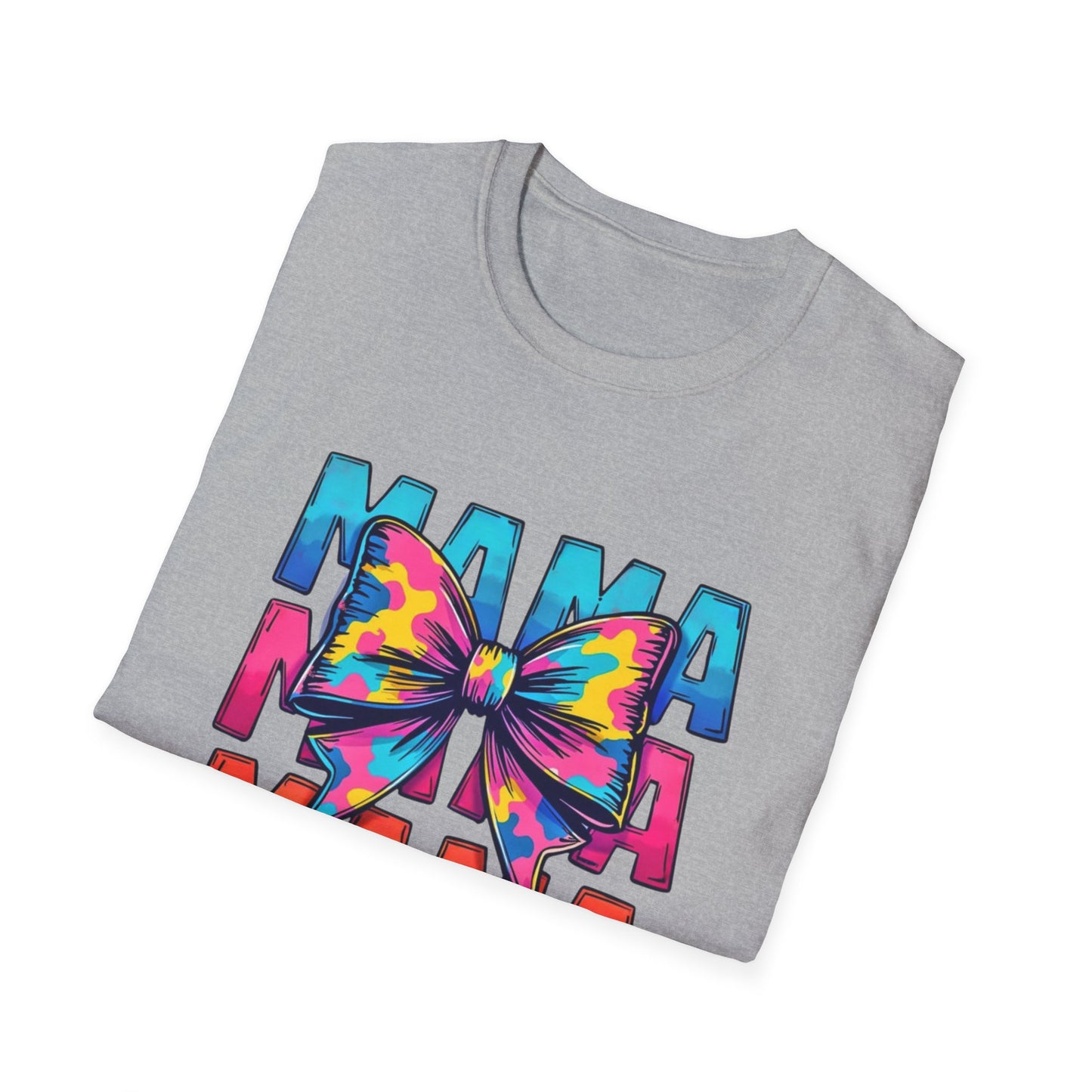 Neon MAMA T-Shirt with Coquette Bow